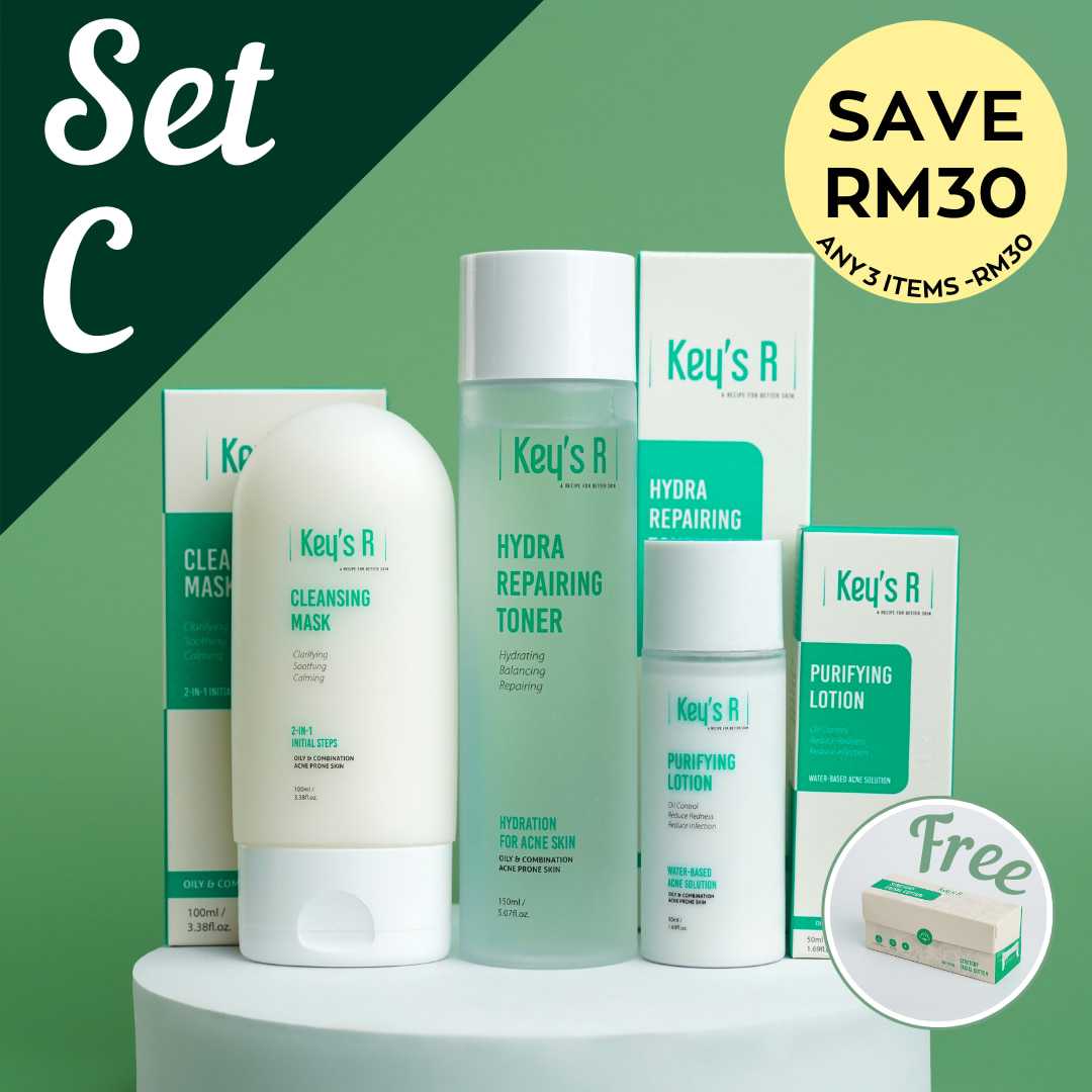 SET C - HYDRA ANTI-ACNE 3 STEPS SET