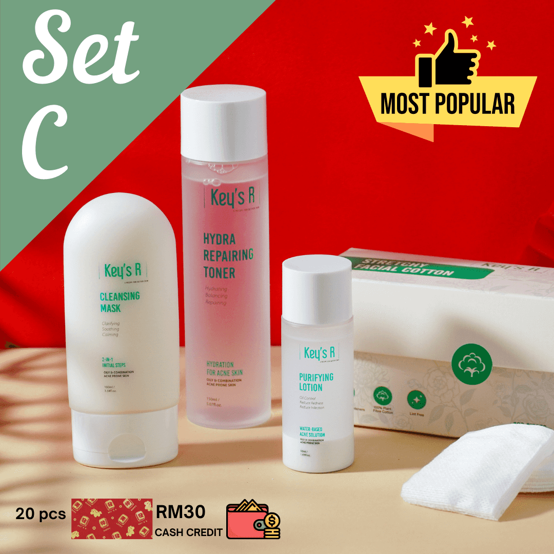 SET C - HYDRA ANTI-ACNE 3 STEPS SET