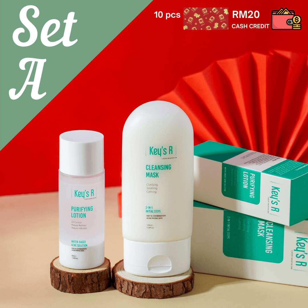 SET A - BASIC ANTI-ACNE 2 STEPS SET - Image 1