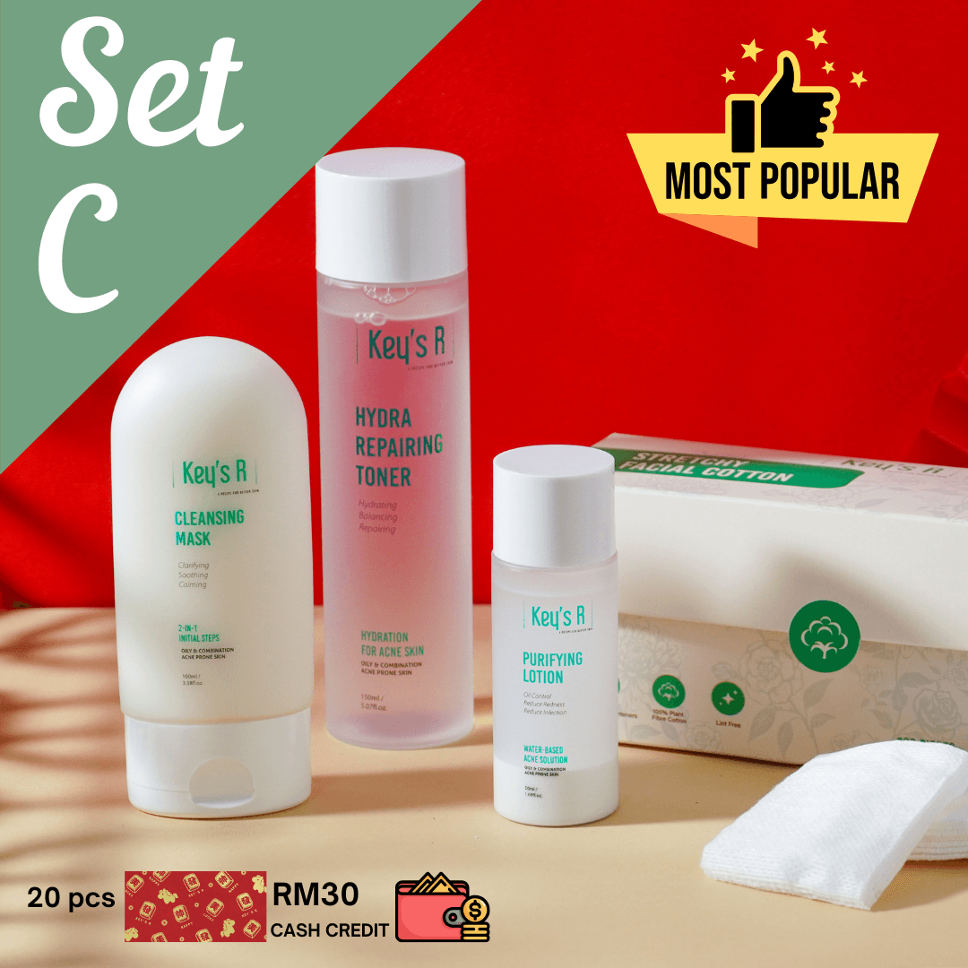 SET C - HYDRA ANTI-ACNE 3 STEPS SET - Image 1